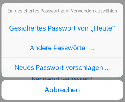 iOS-Safari-Passwort